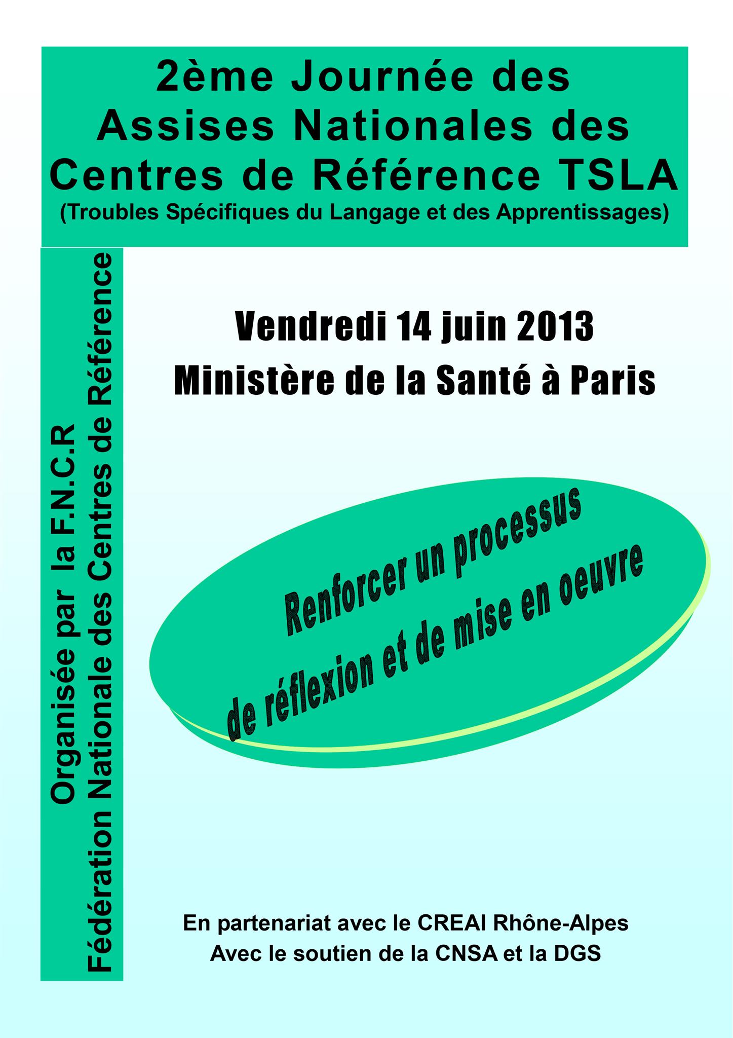 Journée des Assises nationales des centres de référence TSLA